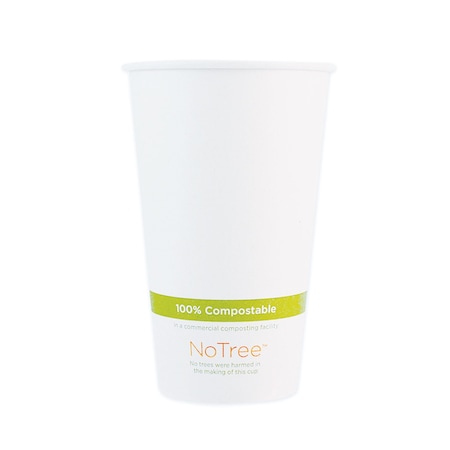 World Centric NoTree Paper Hot Cups, 20 oz, Natural, PK1000 CUSU20